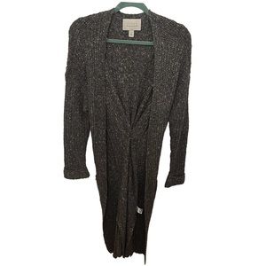 Long Gray Knit Cardigan | Hinge | M